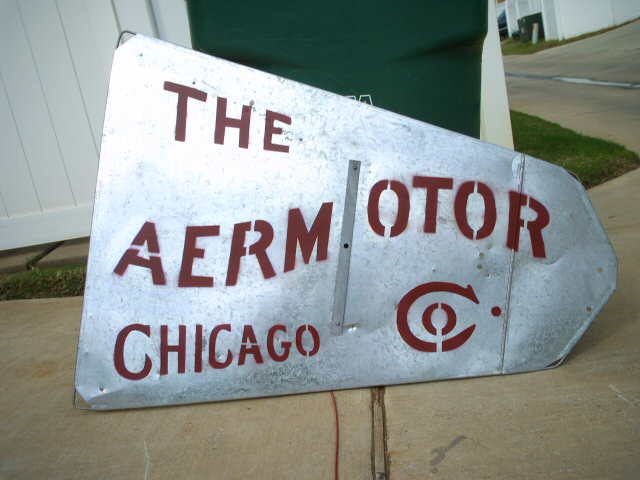 6ft Aermotor X702 602 Windmill Tail Vane Logo Layout for Stencil 